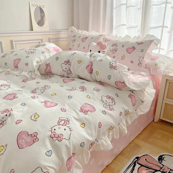 Kawaii Kitty Bedding Set PN6816 - Bear Hugs