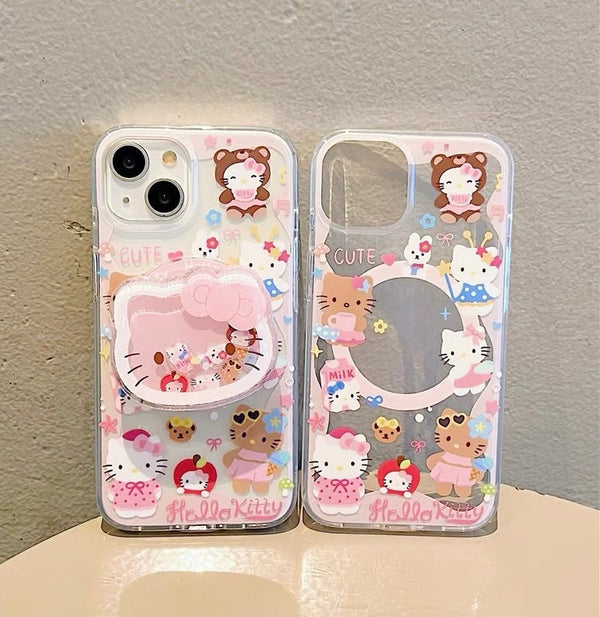 Kawaii Kitty Phone Case for iPhone 12/12pro max/13/13pro/13pro max/14/14pro/14pro max/15/15pro/15pro max/16/16pro/16pro max PN7034 - Bear Hugs