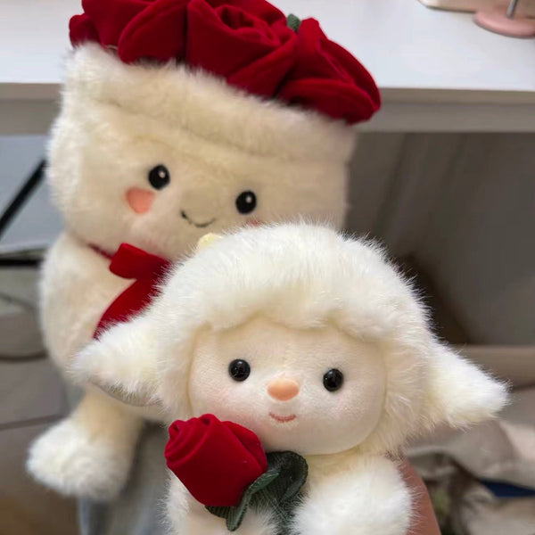 Romantic Sheep Plush Rose Bouquet🌹 - Bear Hugs