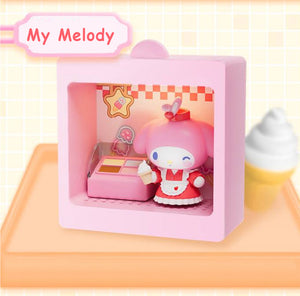 Sanrio Characters Light-Up Mini Box Diorama Blind Box Restaurant Theme - Bear Hugs
