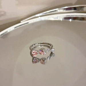 Hello Kitty Pink Bow Promise Ring - Bear Hugs