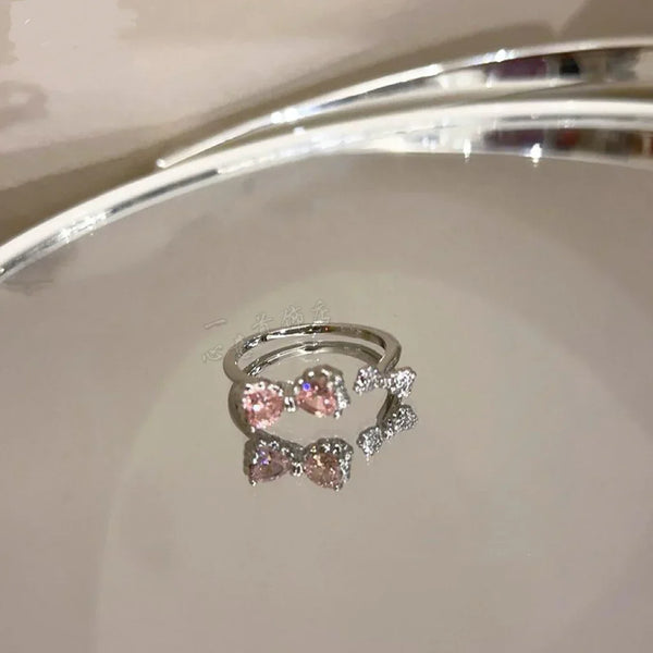 Hello Kitty Pink Bow Promise Ring - Bear Hugs