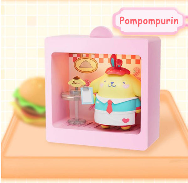 Sanrio Characters Light-Up Mini Box Diorama Blind Box Restaurant Theme - Bear Hugs