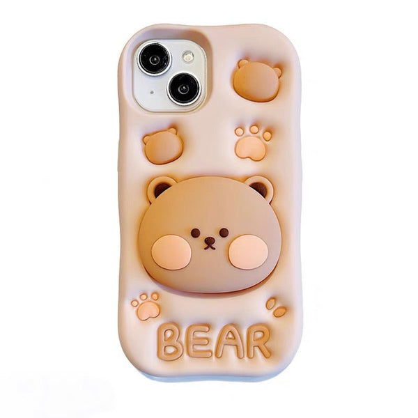 Kawaii Bear Phone Case for iPhone 11/11pro max/12/12pro max/13/13pro/13pro max/14/14pro/14pro max/15/15pro/15pro max PN6942 - Bear Hugs