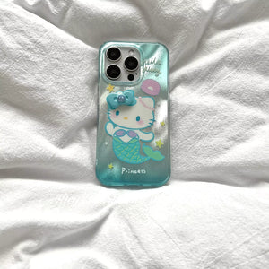 Hello Kitty Mermaid Princess Phone Case with Phone Charm - Bear Hugs