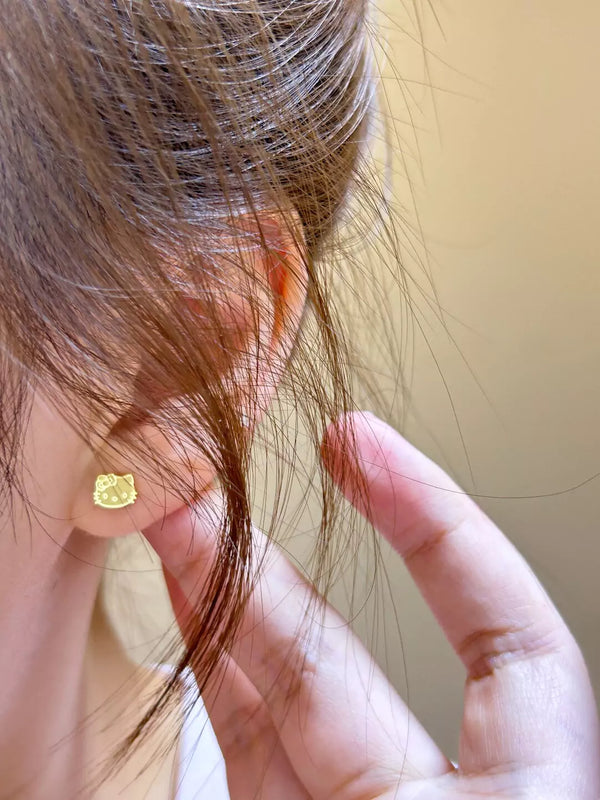 Hello Kitty Titanium Steel Cartilage Earrings