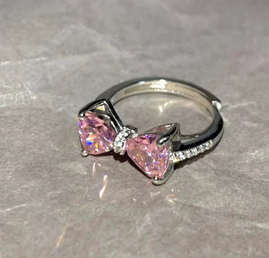 Hello Kitty Pink Bow Promise Ring - Bear Hugs