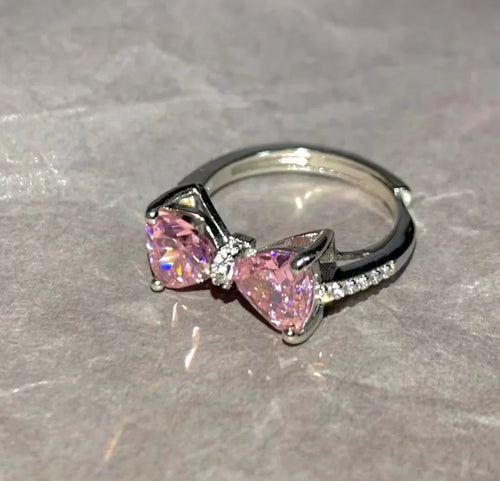 Hello Kitty Pink Bow Promise Ring - Bear Hugs