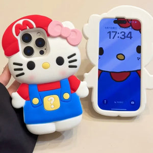 Hello Kitty x Super Mario Phone Case - Bear Hugs