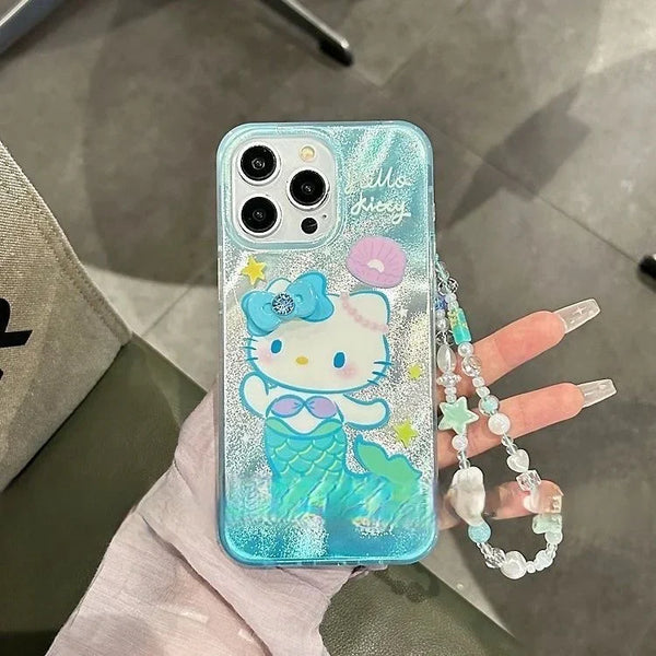 Hello Kitty Mermaid Princess Phone Case with Phone Charm - Bear Hugs
