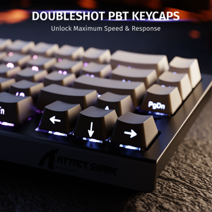 ATTACK SHARK X68 HE Rapid Trigger Keyboard Magnetic Switch - Bear Hugs