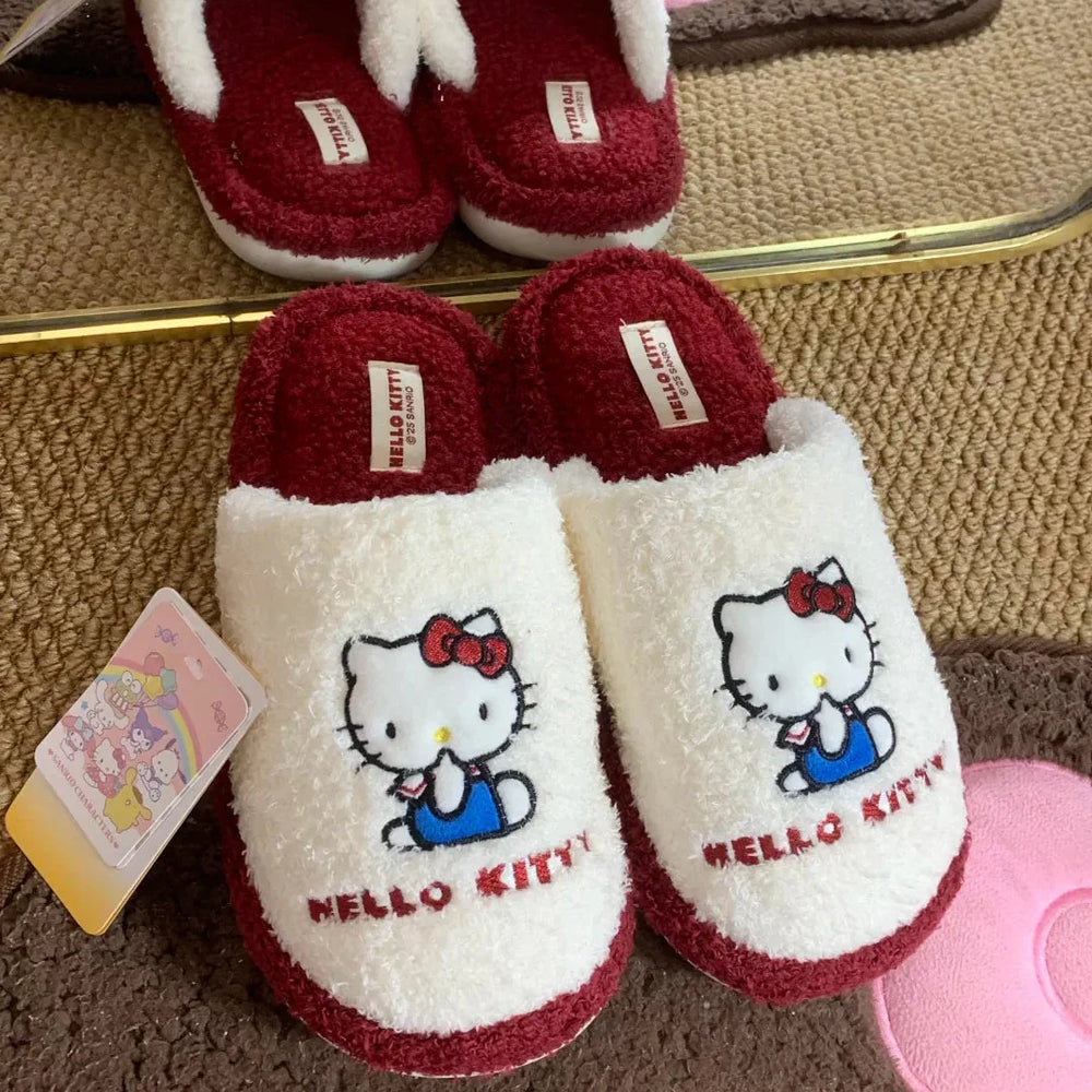 Hello Kitty Crimson Comfort Lounge Slippers