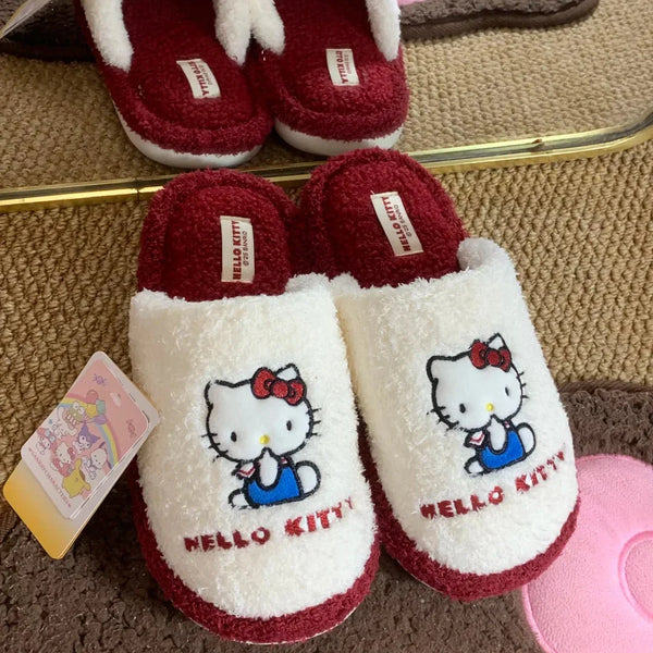 Hello Kitty Crimson Comfort Lounge Slippers