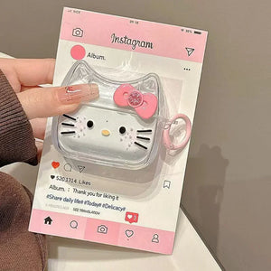 HelloKitty Crystal View AirPods Case - Bear Hugs