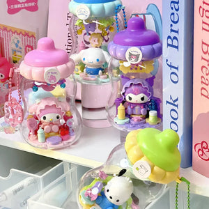 Sanrio Characters Baby Bottle Building Blocks Blind Box Keychain - Bear Hugs