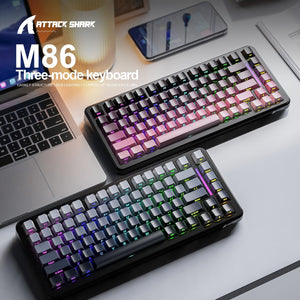 ATTACK SHARK M86 Tri-mode Gasket Mechanical Keyboard - Bear Hugs