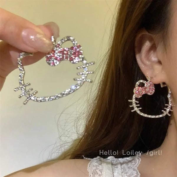 HelloKitty Sparkle Icon Earrings - Bear Hugs