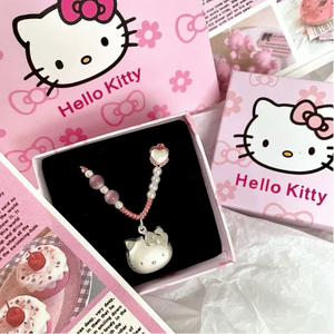 HelloKitty Silver Charmsilver Necklace - Bear Hugs