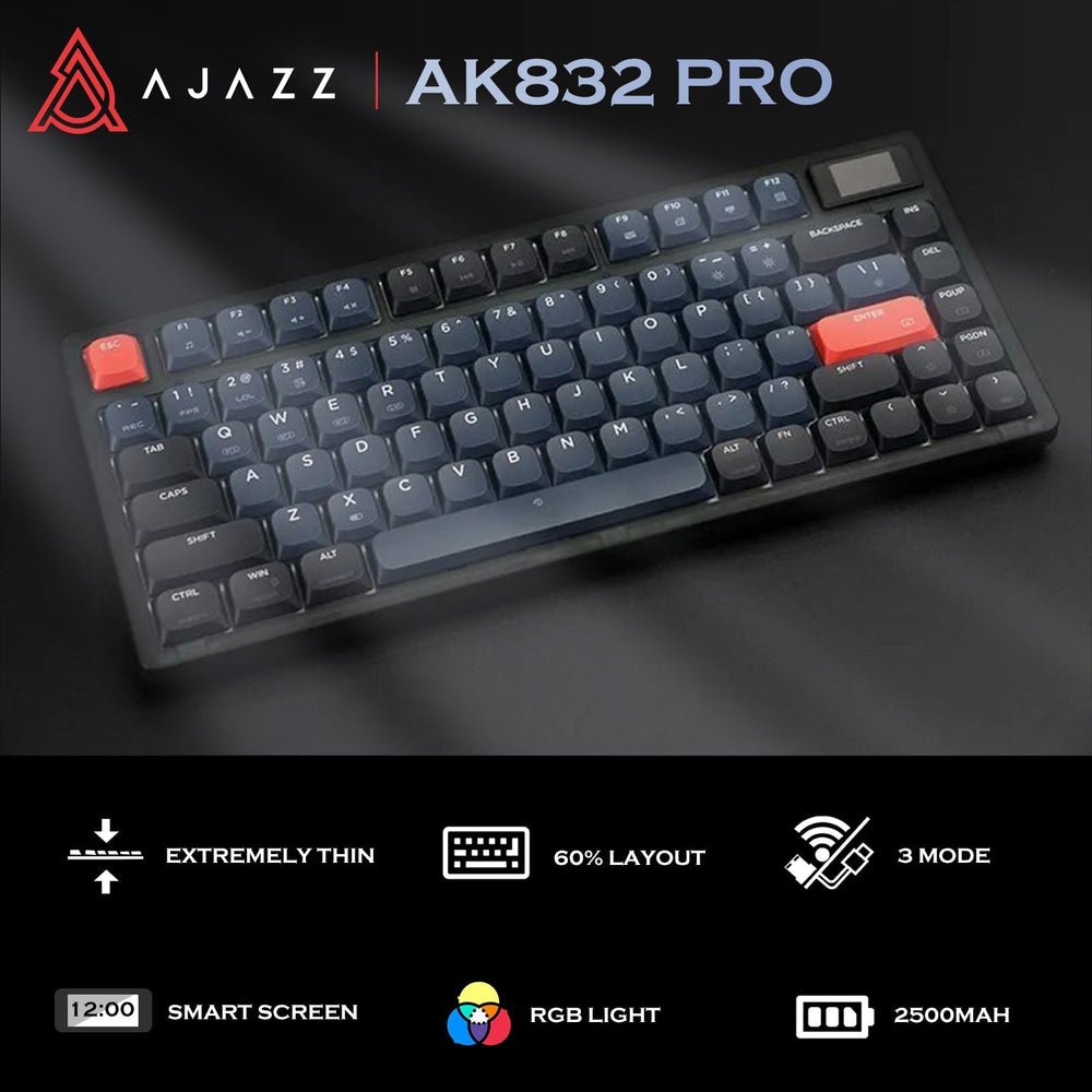 ATTACK SHARK x AJAZZ AK832 Mechanical Keyboard - Bear Hugs