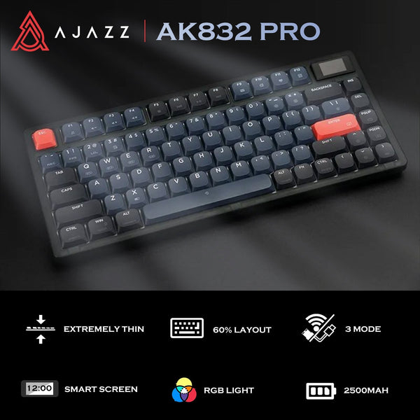 ATTACK SHARK x AJAZZ AK832 Mechanical Keyboard - Bear Hugs