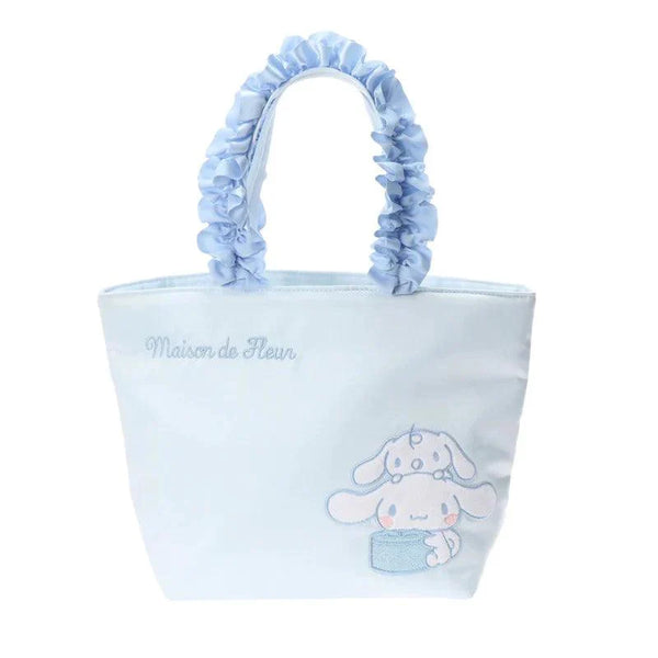 Maison De Fleur x Sanrio - Cinnamoroll Ruffle Tote Bag - Bear Hugs