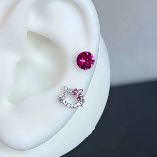 Hello Kitty Sparkle Stud Earrings - Bear Hugs