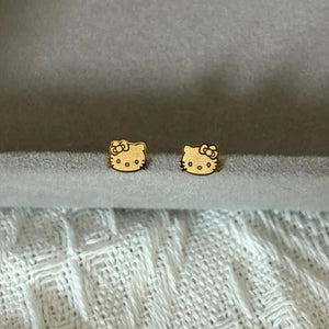 Hello Kitty Titanium Steel Cartilage Earrings