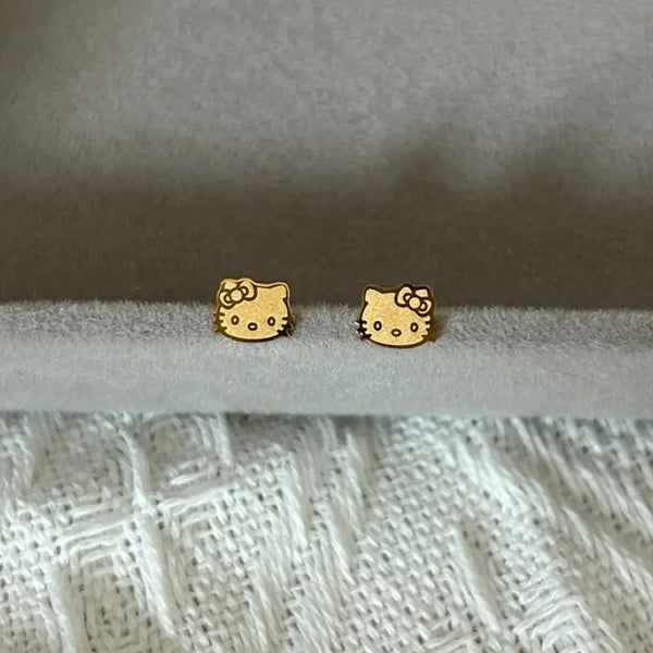 Hello Kitty Titanium Steel Cartilage Earrings
