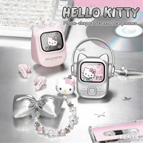 Hello Kitty Smart Screen Bluetooth Earphones Gift Set - Bear Hugs
