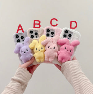 Rabbit Soft Phone Case for iPhone 11/11pro/11pro max/12/12pro/12pro max/13/13pro/13pro max/14/14pro/14plus/14pro max/15/15pro/15pro max/15plus/16/16pro/16pro max PN6863 - Bear Hugs