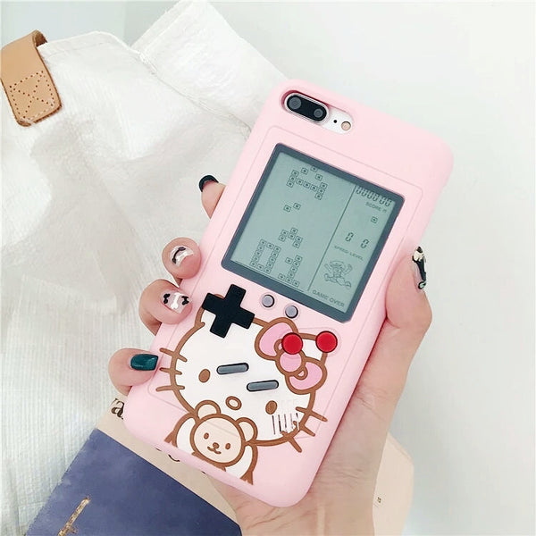 Cartoon Gameconsole Phone Case for iphone 6/6s/6plus/7/7plus/8/8P/X/XS/XR/XS Max/11/11pro/11pro max/12/12Pro/12Pro Max/13/13Pro/13Pro max/14/14Pro/14Pro max/14Plus PN0599 - Bear Hugs