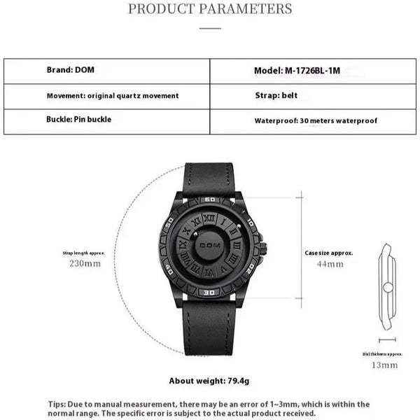 DOM Rotating Dial Bezel Watch