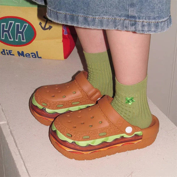 Kawaii Hamburger Slippers PN7099 - Bear Hugs