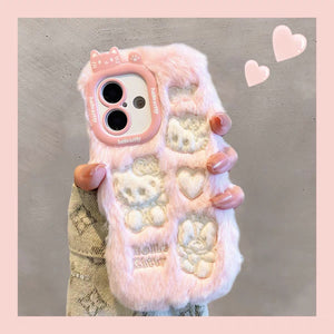 Fashion Soft Kitty Phone Case for iPhone 12/12pro max/13/13pro/13pro max/14/14pro/14pro max/15/15pro/15pro max/16/16pro/16pro max PN6857 - Bear Hugs