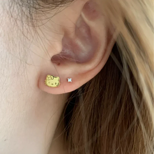 Hello Kitty Titanium Steel Cartilage Earrings