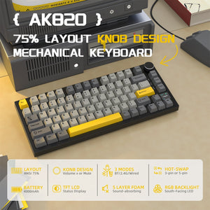 ATTACK SHARK x AJAZZ AK820 Pro Gasket Keyboard