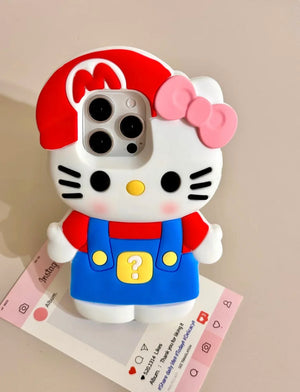 Hello Kitty x Super Mario Phone Case - Bear Hugs