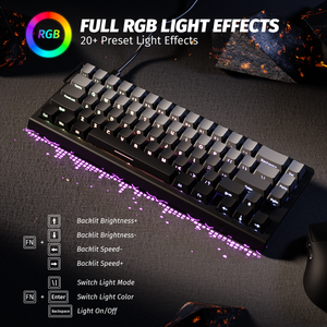 ATTACK SHARK X68 HE Rapid Trigger Keyboard Magnetic Switch - Bear Hugs