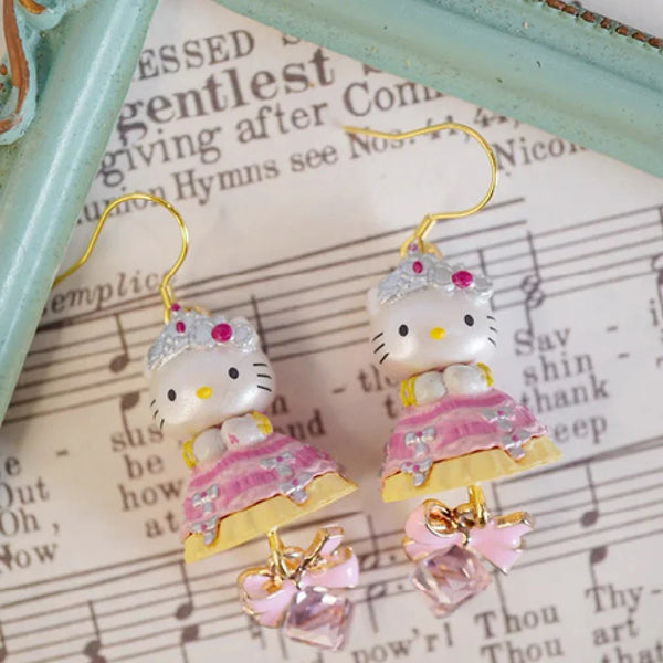 Hello Kitty Baroque Pearl Royal Princess Earrings