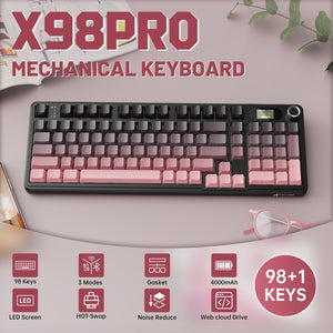 ATTACK SHARK X98PRO Wireless Gaming Keyboard - Bear Hugs