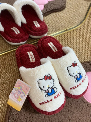 Hello Kitty Crimson Comfort Lounge Slippers
