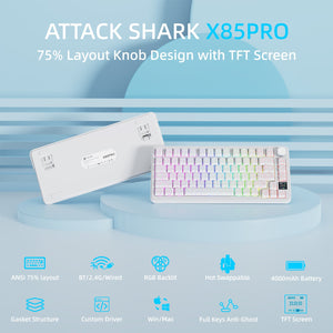 ATTACK SHARK X85 PRO QMK Mechanical Keyboard