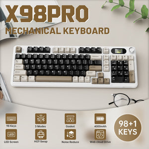 ATTACK SHARK X98PRO Wireless Gaming Keyboard - Bear Hugs