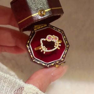 Hello Kitty My Secret Sparkle Heart Ring - Bear Hugs