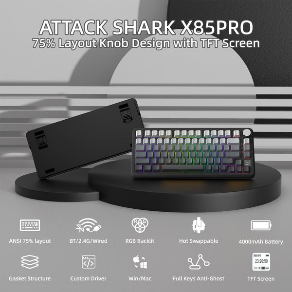 ATTACK SHARK X85 PRO QMK Mechanical Keyboard