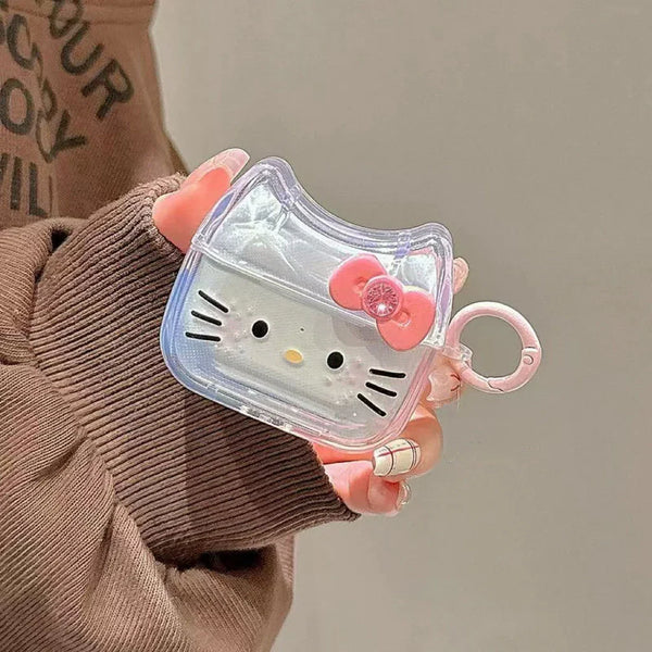 HelloKitty Crystal View AirPods Case - Bear Hugs