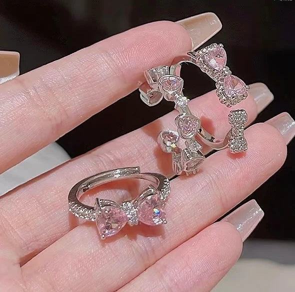 Hello Kitty Pink Bow Promise Ring - Bear Hugs