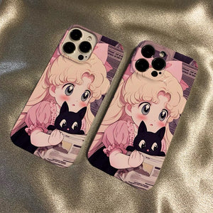 Cute Girl Phone Case for iPhone 11/12/12pro max/13/13pro/13pro max/14/14pro/14pro max/15/15pro/15pro max/16/16pro/16pro max PN6902 - Bear Hugs