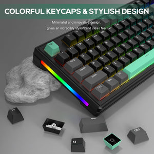 ATTACK SHARK M87 Wireless Mechanical Keyboard - Bear Hugs