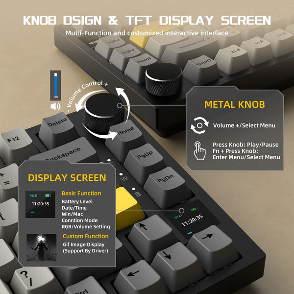ATTACK SHARK x AJAZZ AK820 Pro Gasket Keyboard